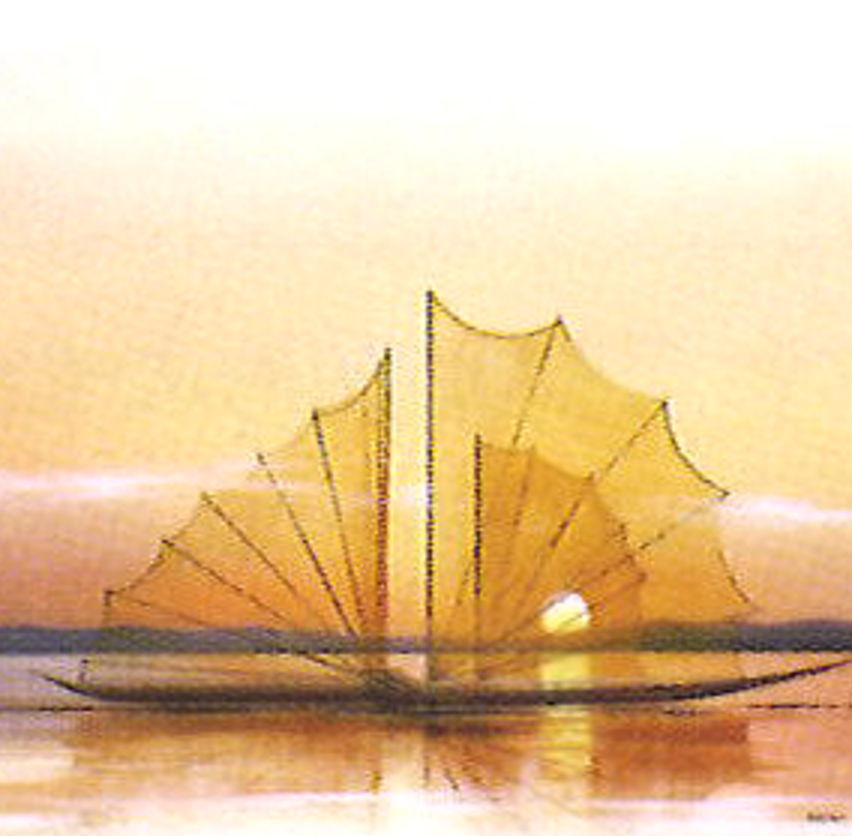 夕日の中の帆船(1997)